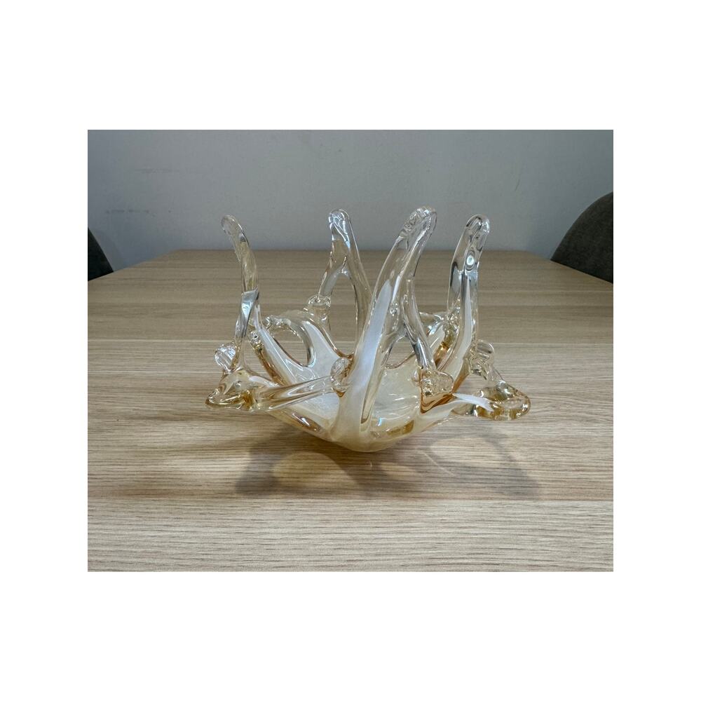 BEAUTIFUL Murano Style Glass Bowl VINTAGE